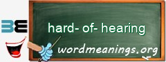 WordMeaning blackboard for hard-of-hearing